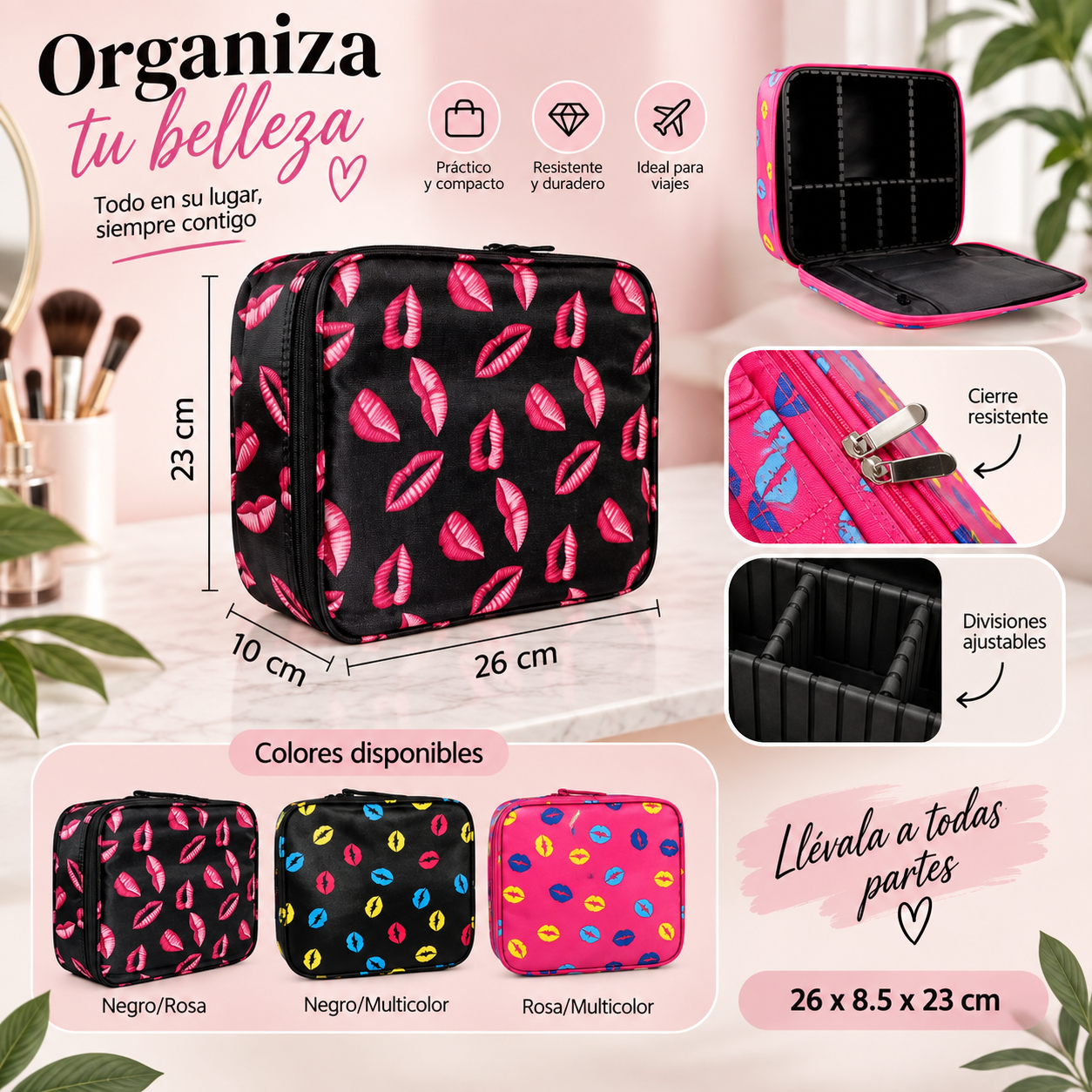 Estuche Organizador Multiuso con Cierre