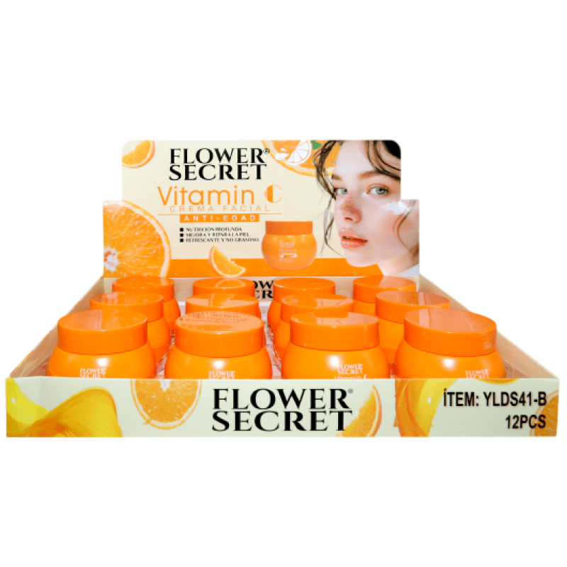 Crema facial Flower Secret con vitamina C 200 ml