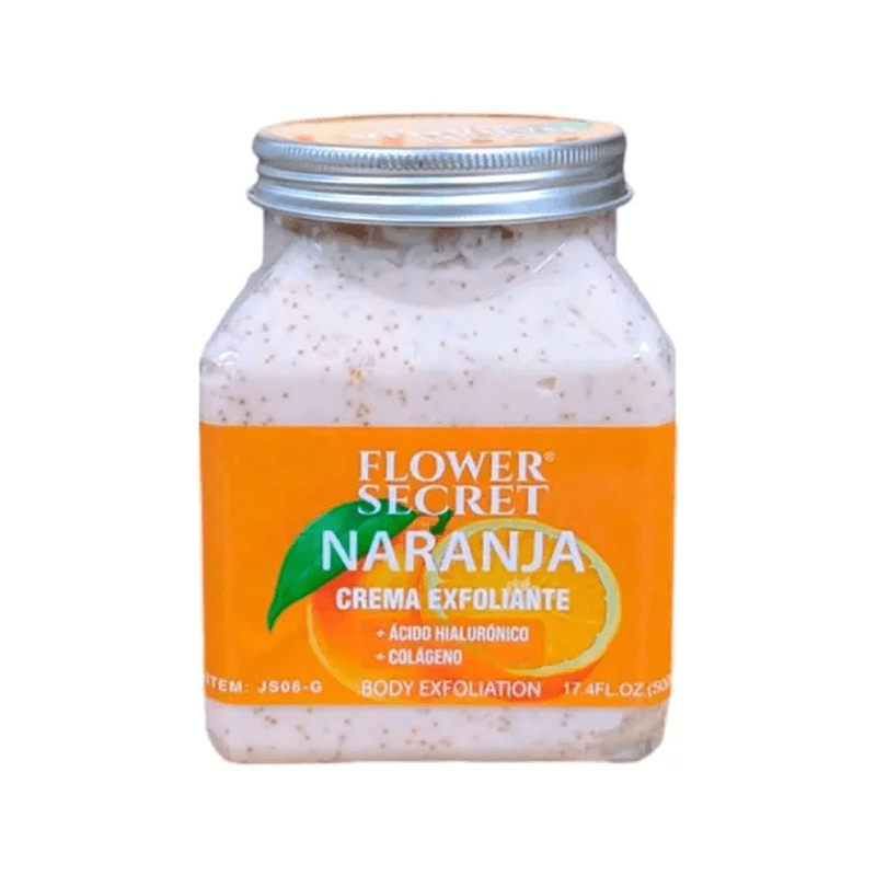 Crema exfoliante Flower Secret naranja 500 ml