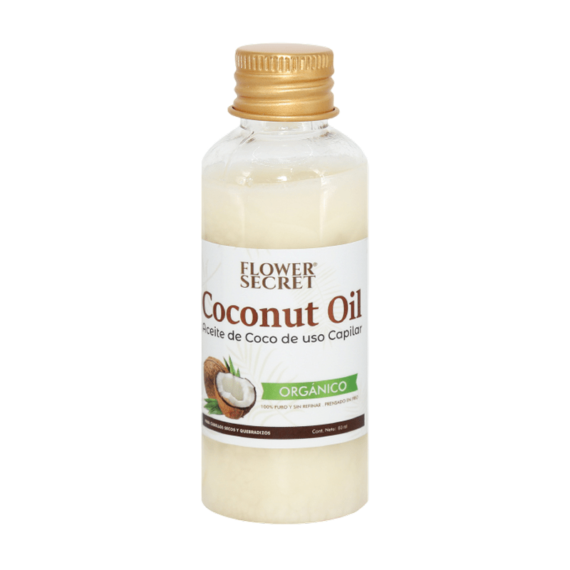 Aceite de coco orgánico para cabello seco Flower Secret 60 ml
