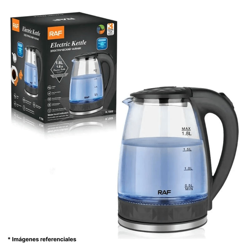 Jarra Hervidora de agua de vidrio RAF 2 L
