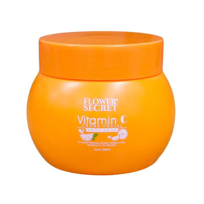 Crema facial Flower Secret con vitamina C 200 ml