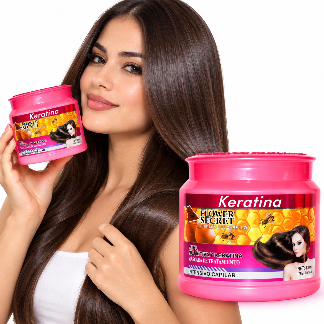 Keratina Capilar Flower Secret con Miel 800 ml