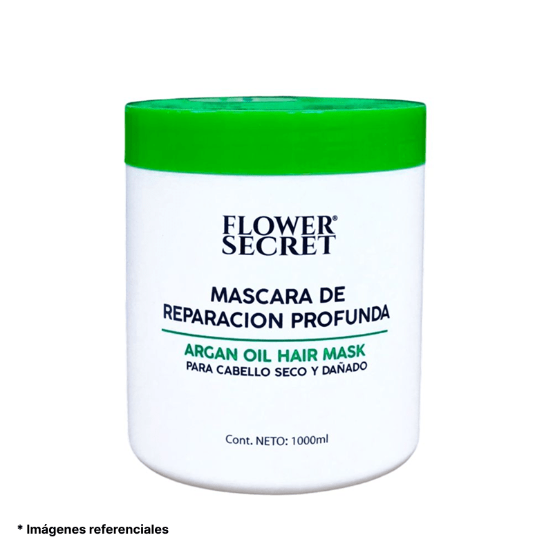 Crema Capilar Reparación Profunda Aceite de Argán Flower Secret 1000ml