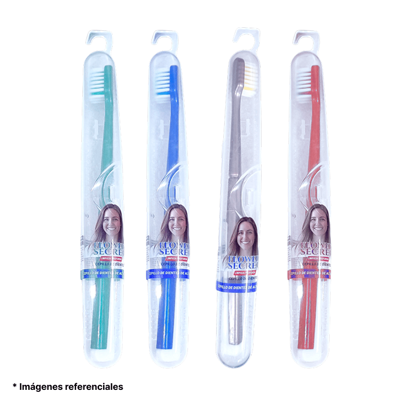 Cepillo de dientes cerdas suaves Flower Secret set de 40 unidades
