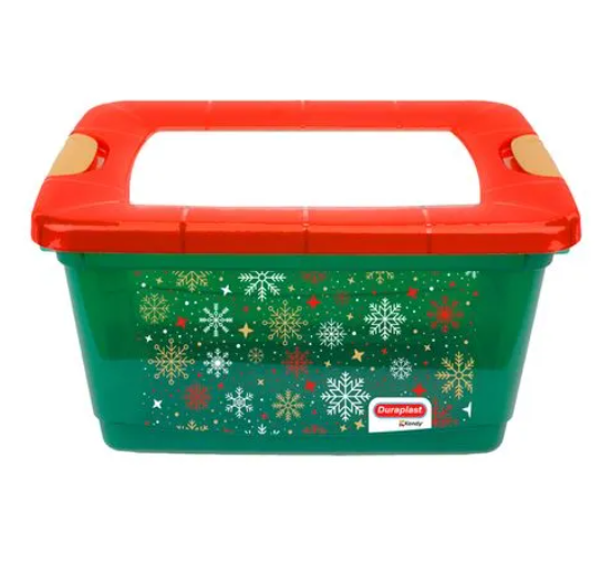 Caja 32 litros Navidad Duraplast