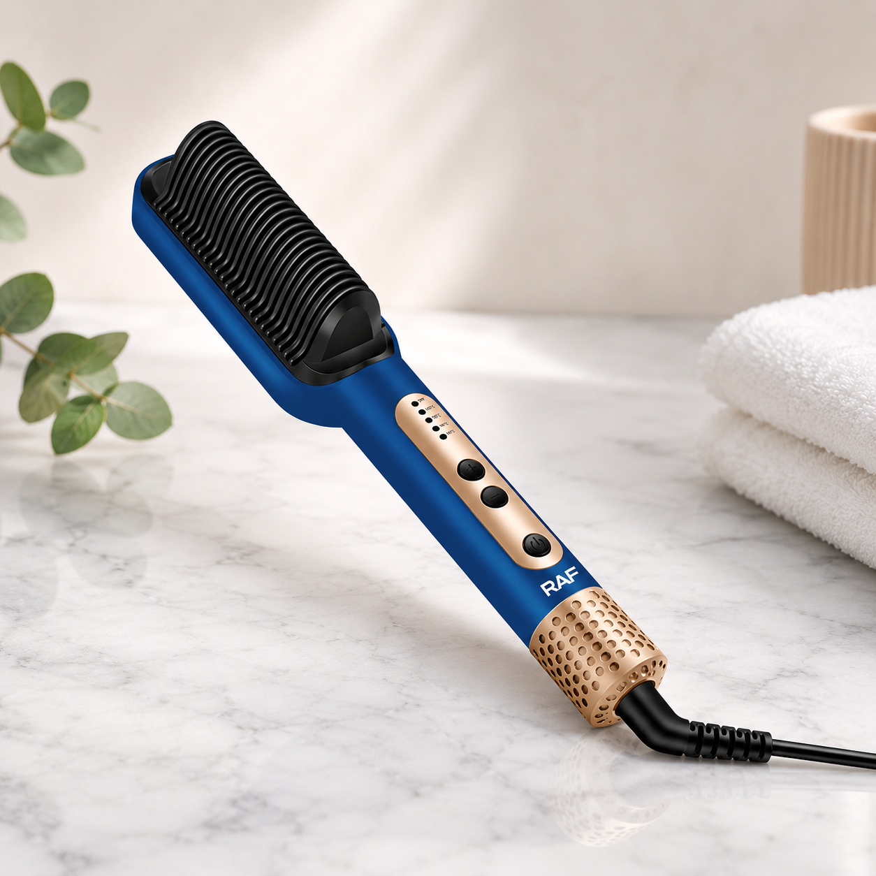 Cepillo Alisador de Cabello RAF R.412B 45W