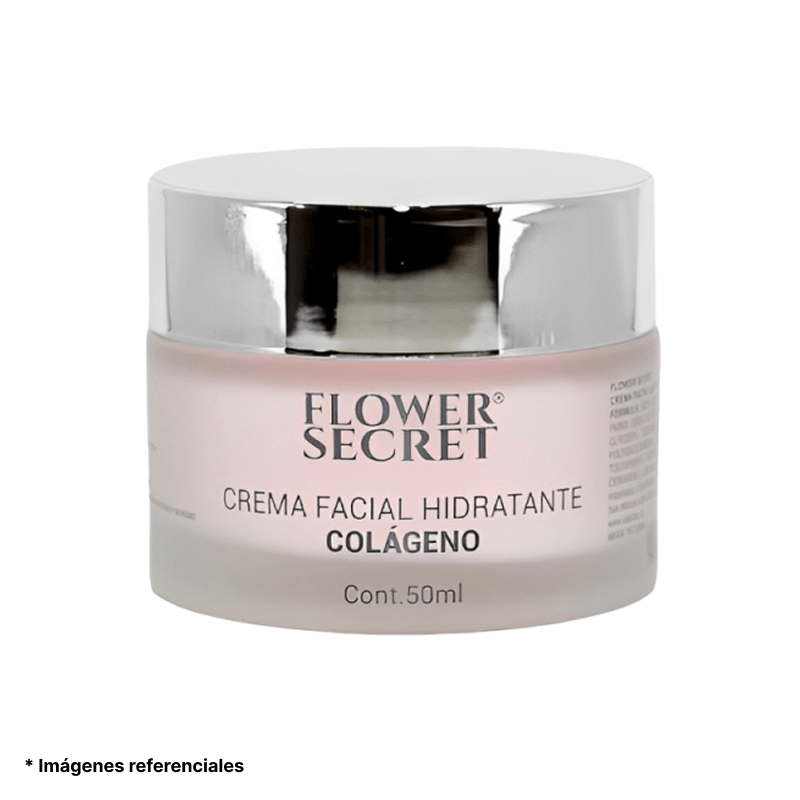 Crema facial antiarrugas con colágeno Flower Secret 50 ml