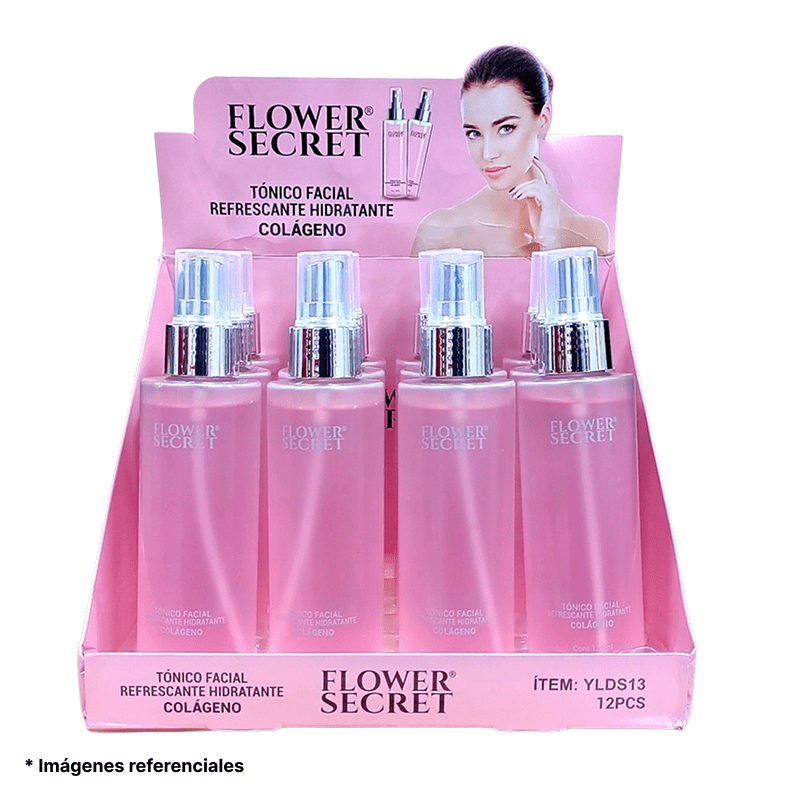 Tónico facial refrescante con colágeno Flower Secret 150 ml