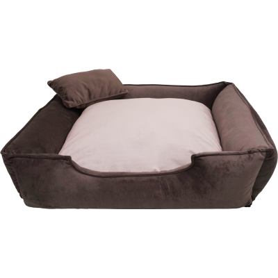 CAMA PARA PERRO y GATO COLOR MARRON