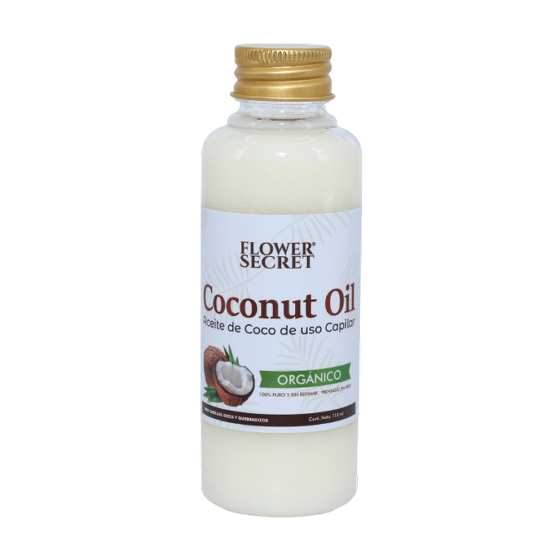 Aceite de coco orgánico para cabello seco Flower Secret 110 ml