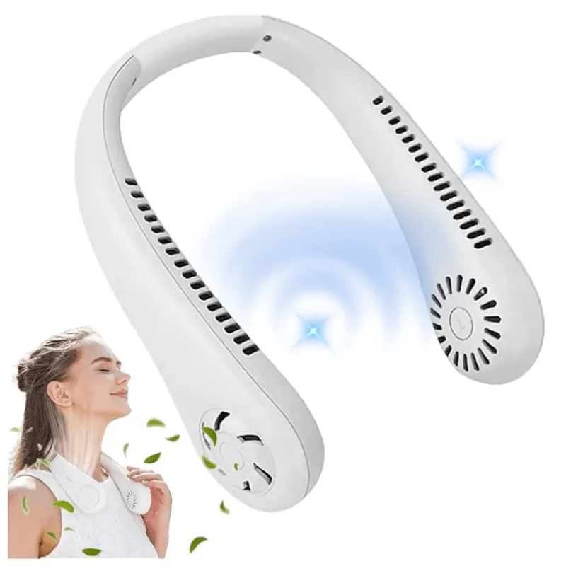 Ventilador portátil de cuello recargable