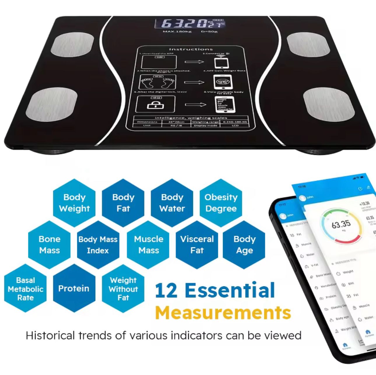 Balanza digital Bluetooth