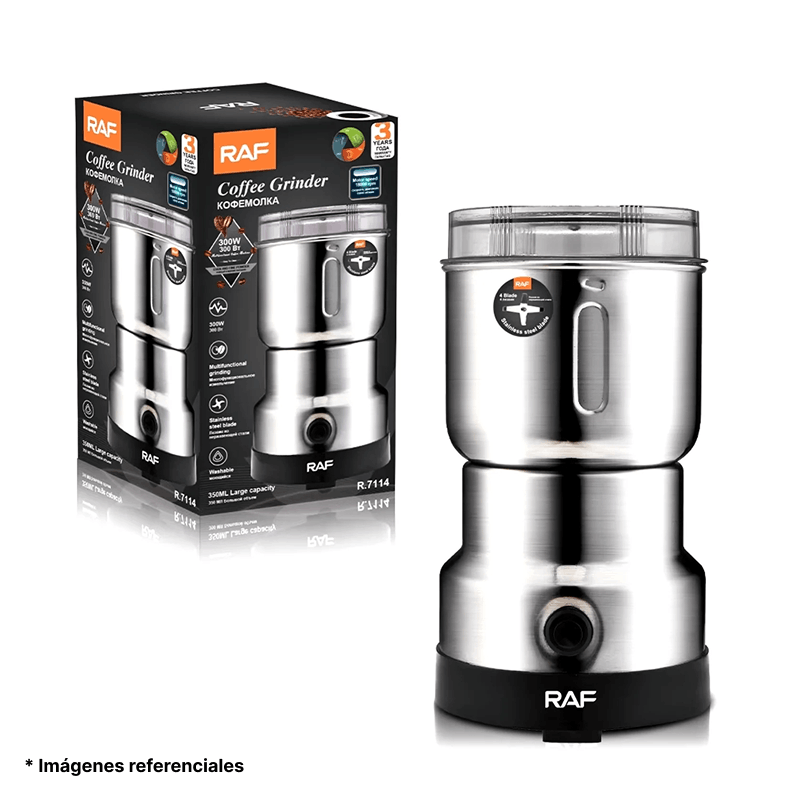 Molinillo Electrico Mini RAF de 4 Cuchillas en Acero Inoxidable R7114