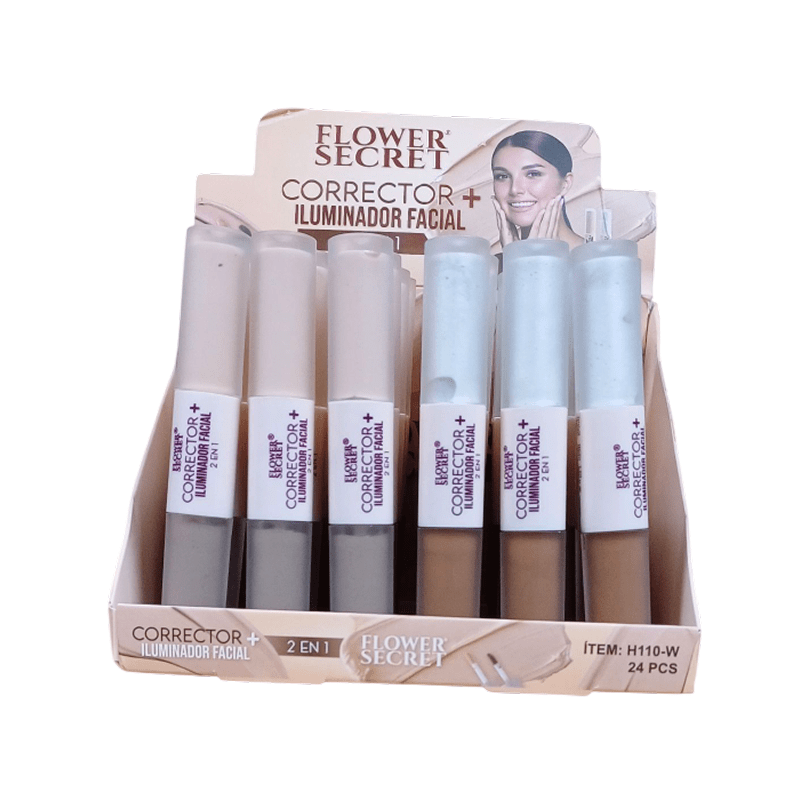 Corrector más iluminador facial 2 en 1 Flower Secret 4 ml