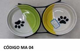Plato de losa para perro y gato