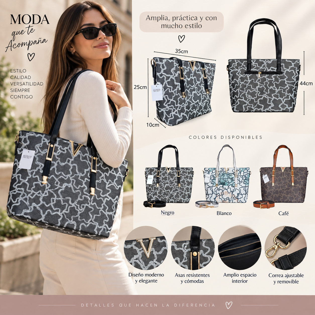Cartera para Mujer Tipo Tote