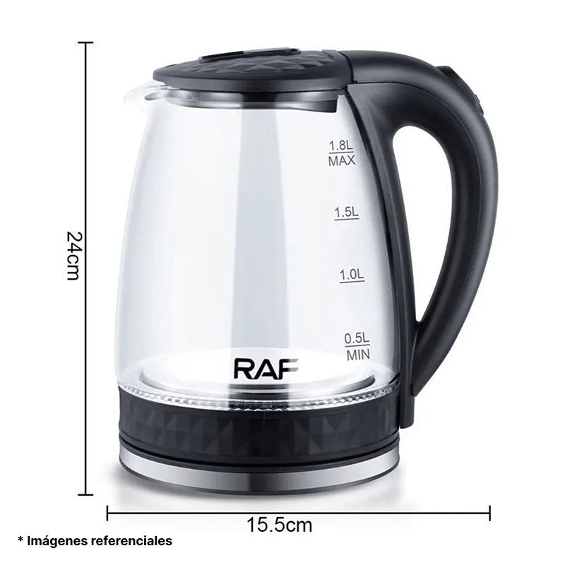 Jarra Hervidora de agua de vidrio RAF 2 L
