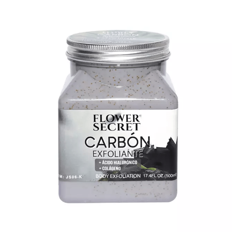 Crema exfoliante Flower Secret carbón 500 ml