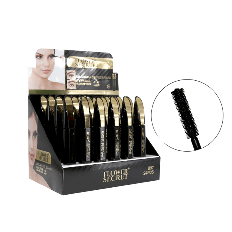 Máscara de pestañas a prueba de agua Flower Secret negro 11 g