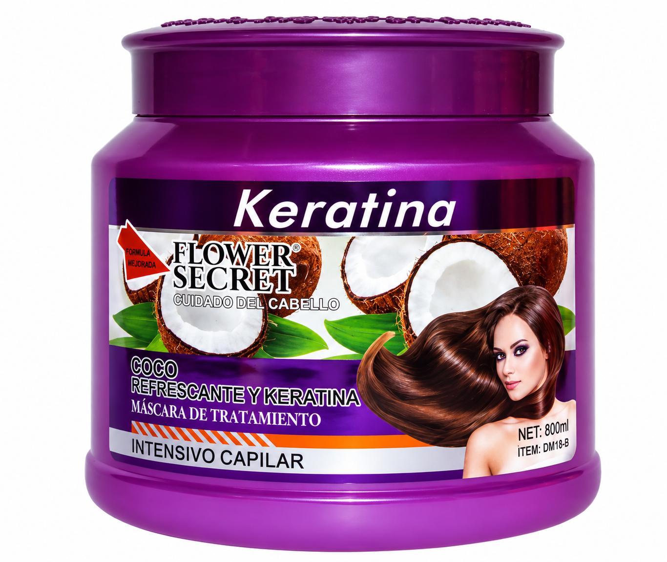 Keratina Capilar Flower Secret con Coco 800 ml