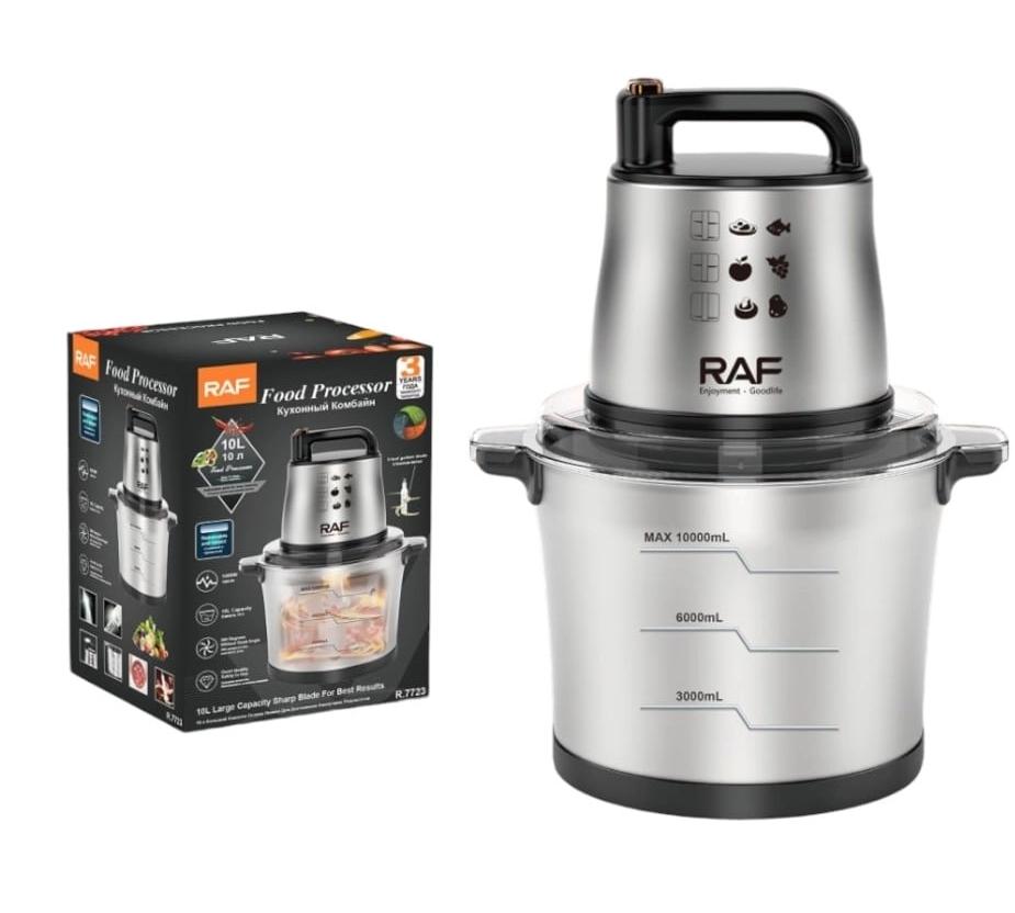 Procesadora Picadora de Alimentos RAF R.7723 10 Litros 1000W