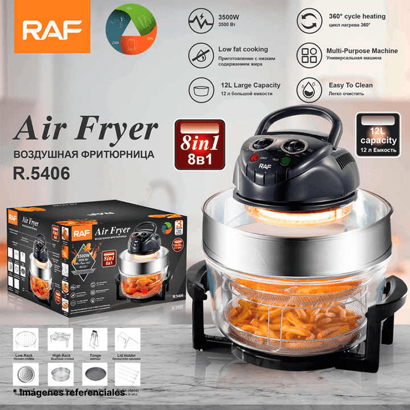 Freidora De Aire Halogena Multifuncion RAF De 17 Lt R5406