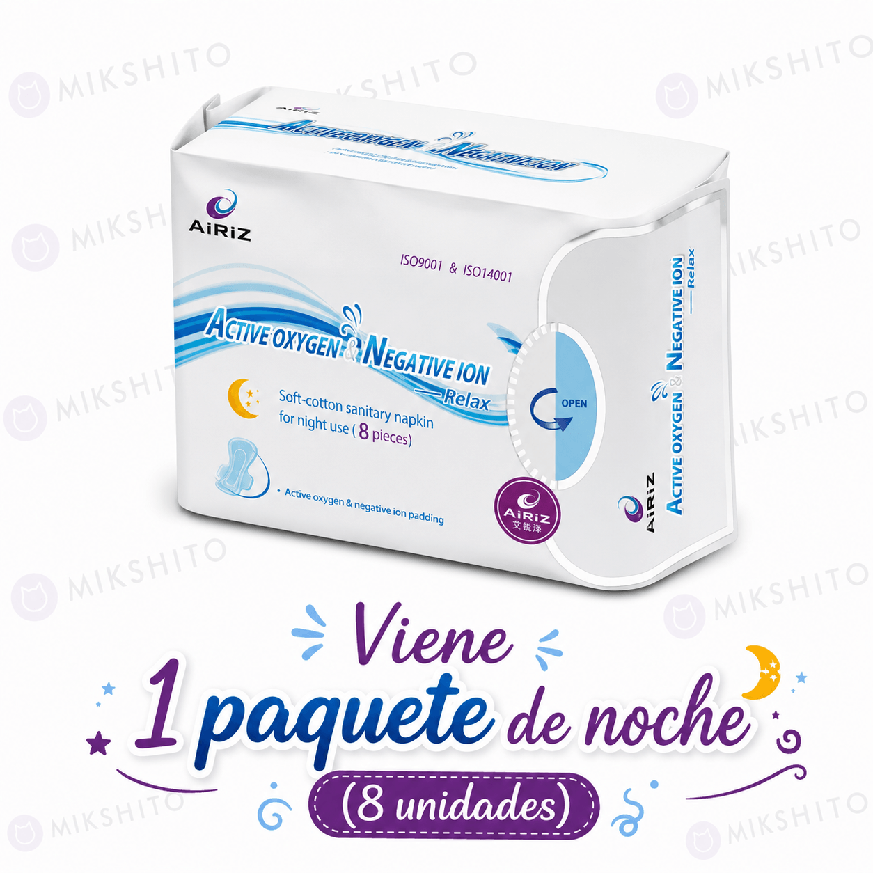 Set de Toallas Higiénicas Airiz x 6 Paquetes – Día y Noche