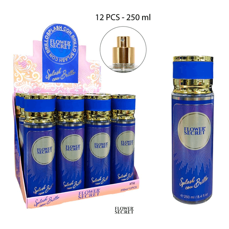 Splash Con Brillo Flower Secret 250ml x 12pzs / 5