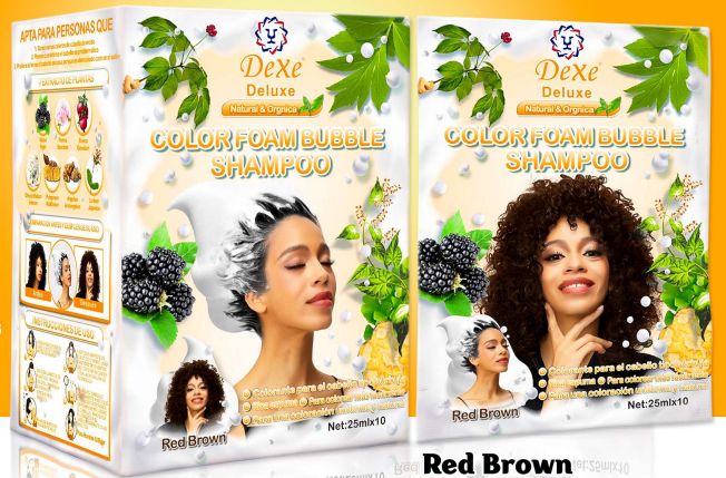 Shampoo Dexe Red Brown Colorante para Cabello x 10unds