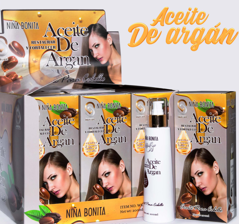 Aceite de Argán Niña Bonita: hidratación y brillo para tu cabello