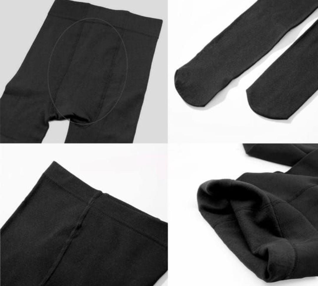 Panty calentador con costura