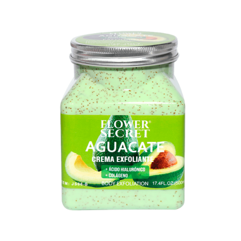 Crema exfoliante Flower Secret aguacate 500 ml