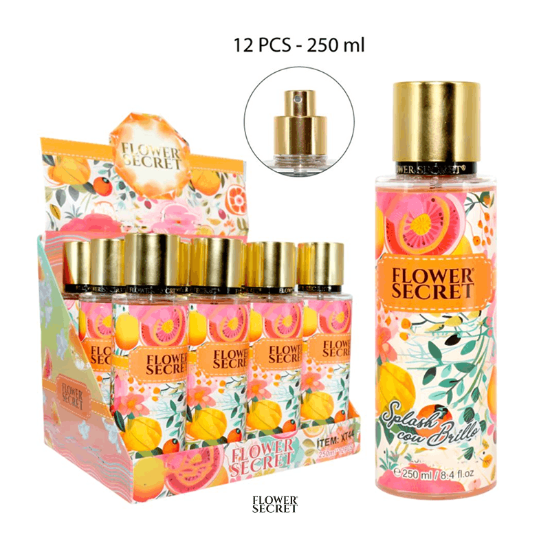 Splash Con Brillo Flower Secret 250ml x 12pzs / 9