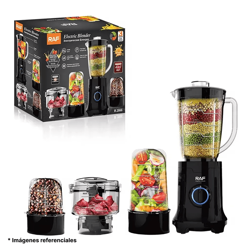 Licuadora eléctrica RAF 4 en 1 de 2.5L R.2866